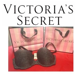 Victoria's Secret PINK 34 DD Campus gray sexy bra