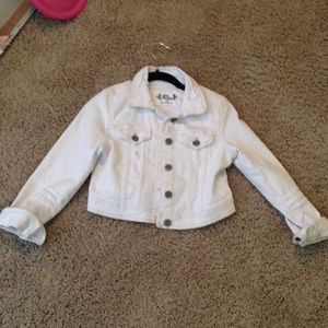 White jean jacket