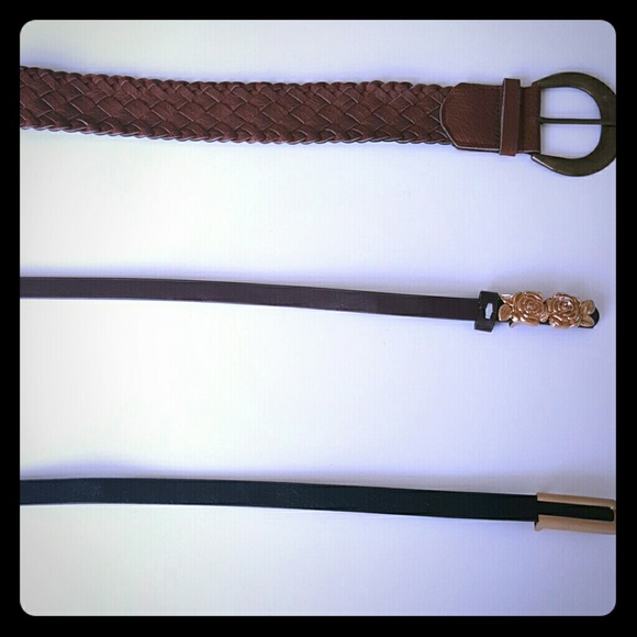Womans belts. All 3 together