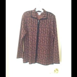 Misook Zippered Cardigan