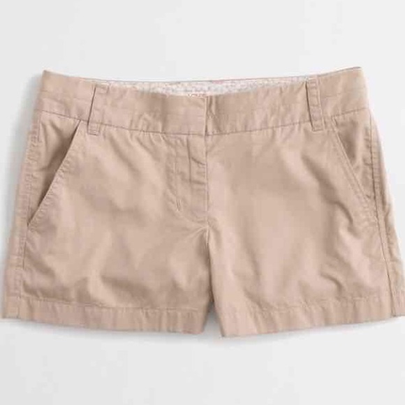 J.Crew khaki 3 inch inseam chino shorts