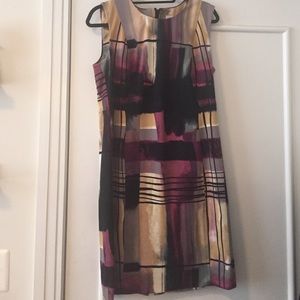 Multi-color Calvin Klein work dress