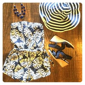 Banana Republic Navy&White Romper