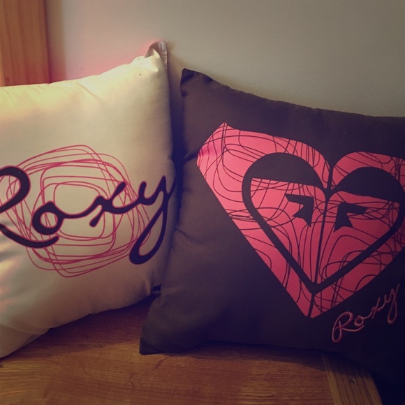 Two Roxy Throw pillows
