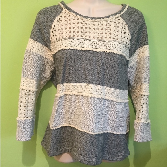 Lucky Brand summery, crochet sweater