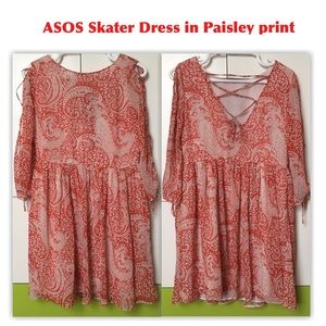 ASOS Paisley print skater dress