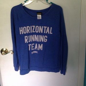 Pitch perfect quoted sweatshirt.