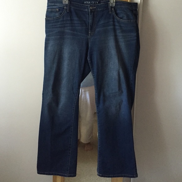 Ava &Ava Bootcut Medium Wash Jeans