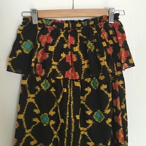 Intermix Strapless Ruffle Summer Maxi Dress