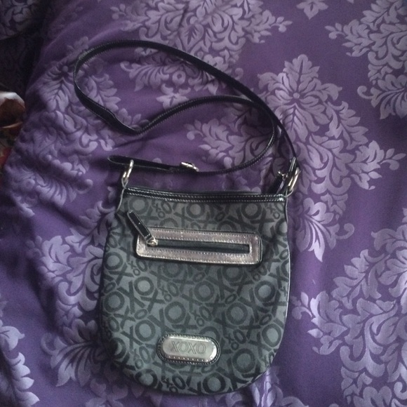 Black cross body XOXO bag
