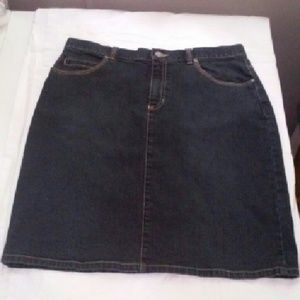 BOGO FREE SKIRTS Liz Claiborne dark denim skirt