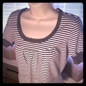 Ann Taylor loft striped shirt