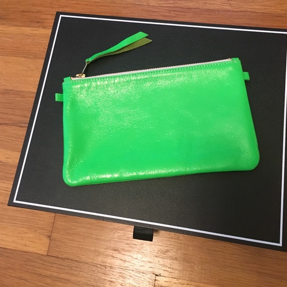 Leather clutch made in France