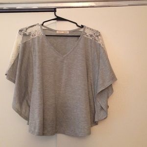 grey lace top