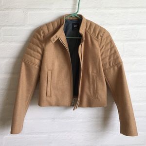 Gap camel moto jacket