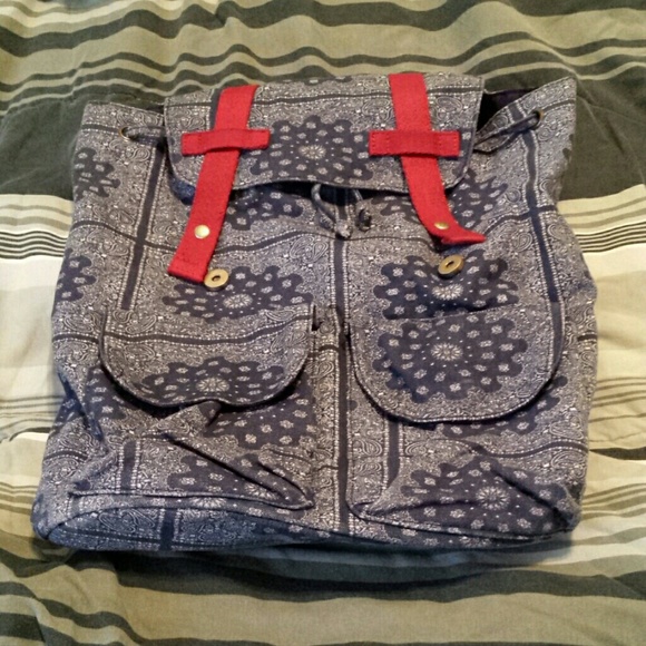 Blue Paisley Bag