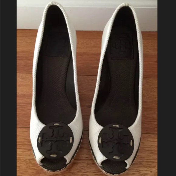 White Tory burch wedge