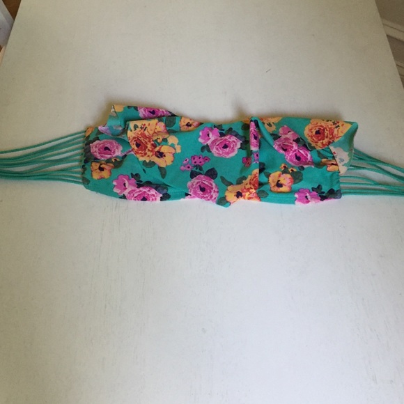 Floral swim top