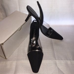 Vintage Yves Saint Laurent Black Slingbacks