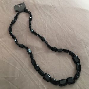 Black Beaded Necklace