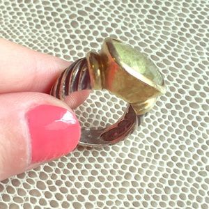 David Yurman Large Lemon Citrine Noblesse Ring