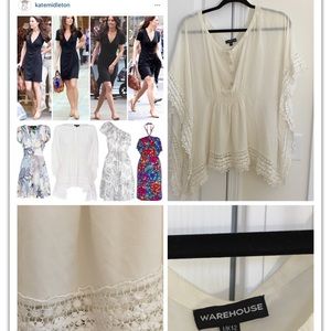 Warehouse kimono blouse and Zara sweater BUNDLE
