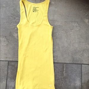 American Eagle Yellow Boyfriend Tank XS NWOT 0 2