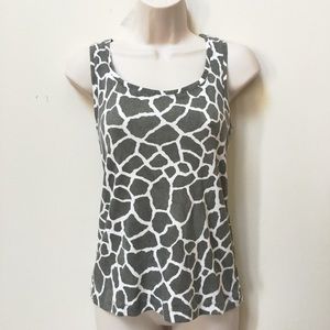 Chico's Ribbed Animal Print Tank