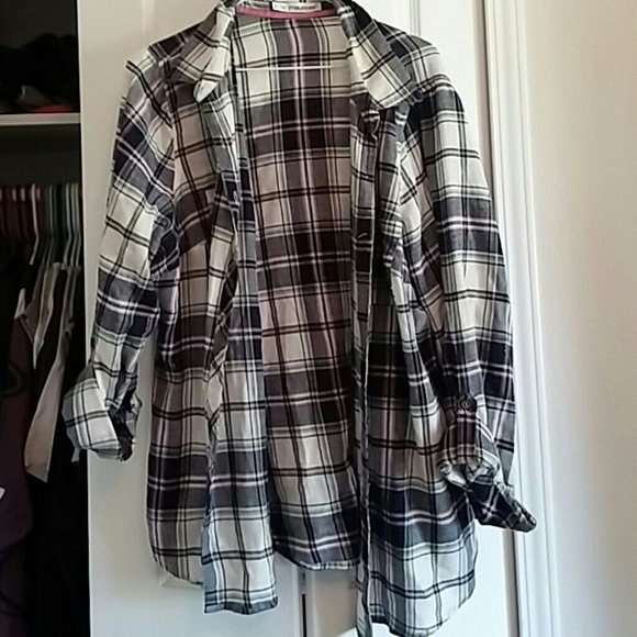 Plaid button up.