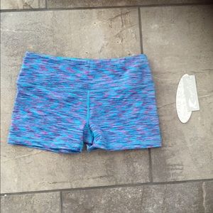 Glyder Core Yoga Shorts Blue Space Dye S NWT Booty