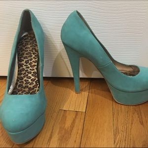 Gorgeous Aqua 5 Inch Heels