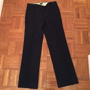 Jcrew navy wool straight leg pant