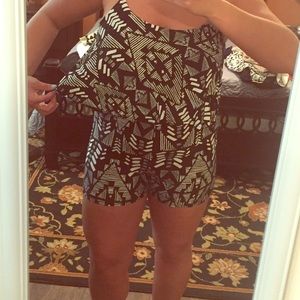Aztec black romper