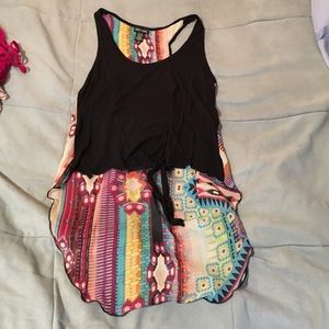 High low sleeveless tank top