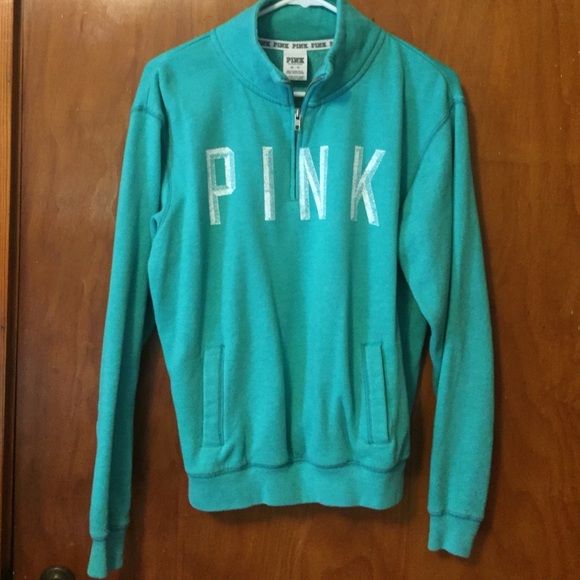 PINK half zip sweatshirt