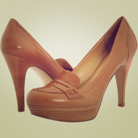 nine west loafer heels