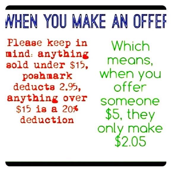 Think before you offer.