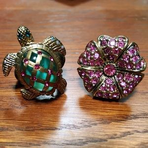 Betsey Johnson Ring Set