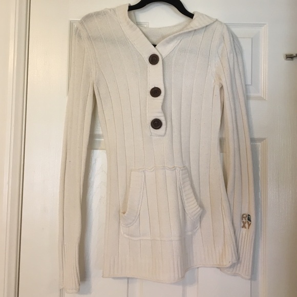 ROXY knit hooded sweater
