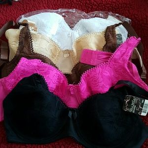 A set of 5 bras