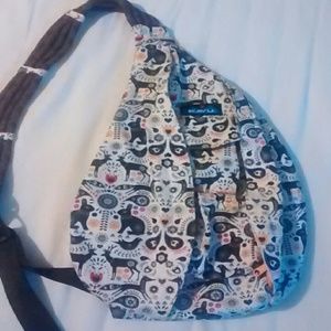 KAVU rope bag, charming Folklore print