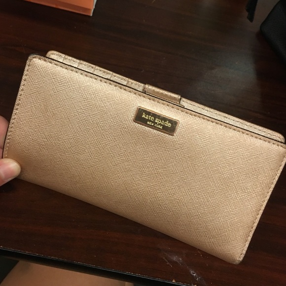 Rose gold Kate spade Wallet