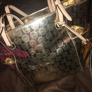 Gold Michael Kors Small Tote