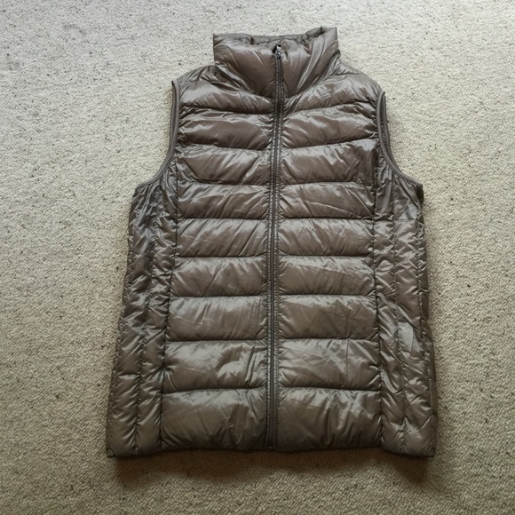 Gold puffer vest