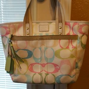 Colored Cs Coach Bag