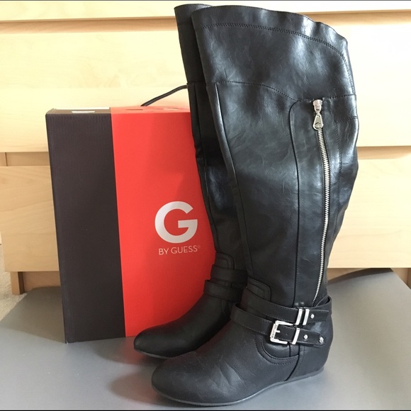 G by Guess GAINES over the knee wedge boots! NIB!