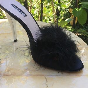 Bebe feather slides