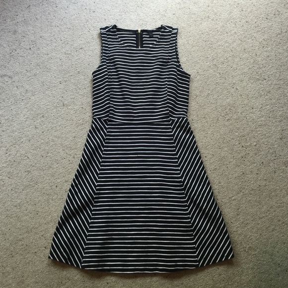 Striped a-line dress
