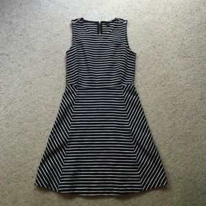 Striped a-line dress