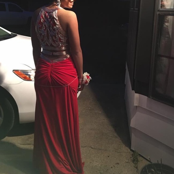 Two piece red panoply homecoming/prom dress - Picture 2 of 3